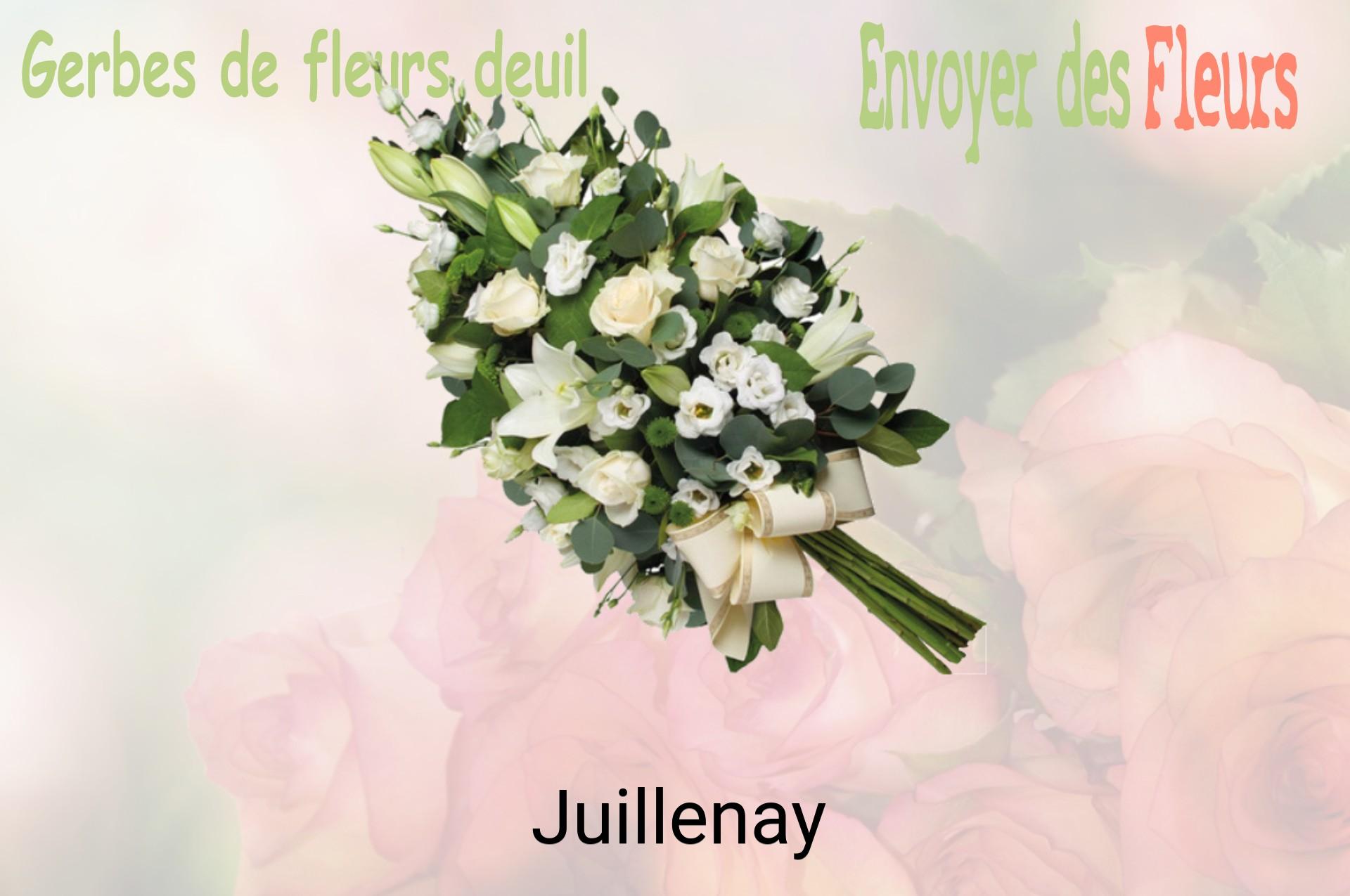 Gerbe de fleurs de deuil livrée à Juillenay